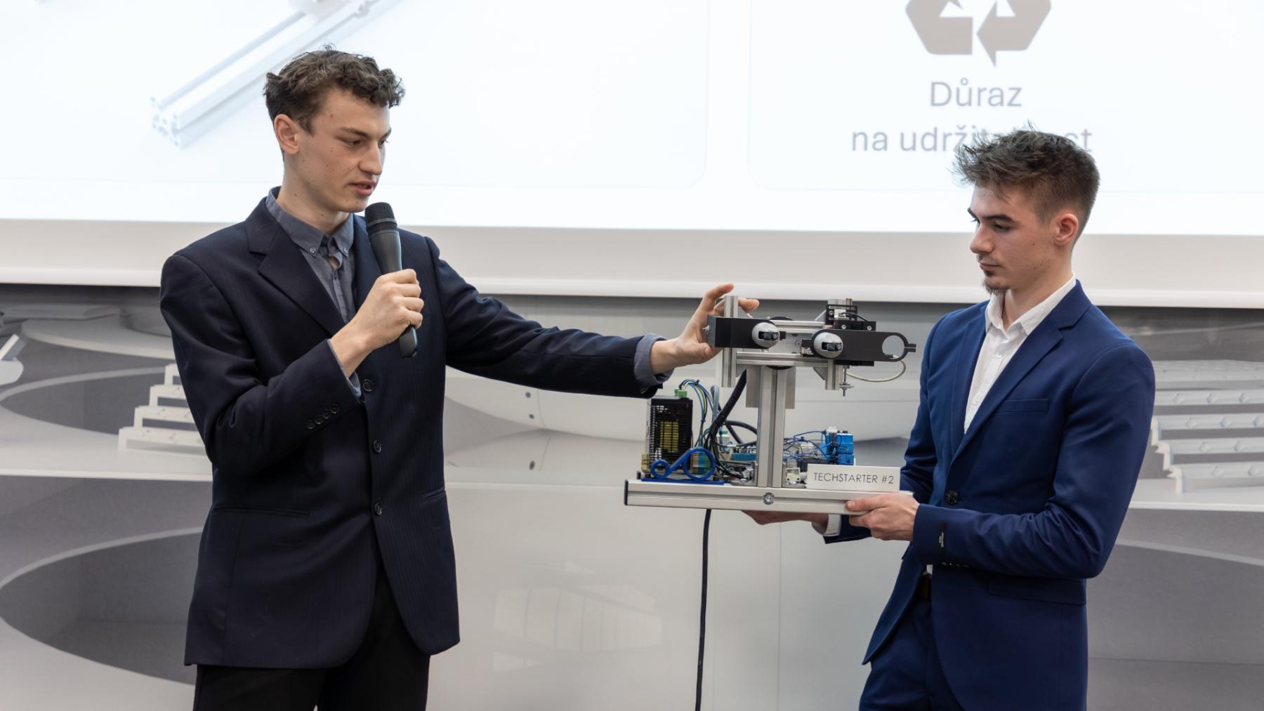 Better manufacturing and logistics, smarter equipment. Students present their projects at the TechStarter finale